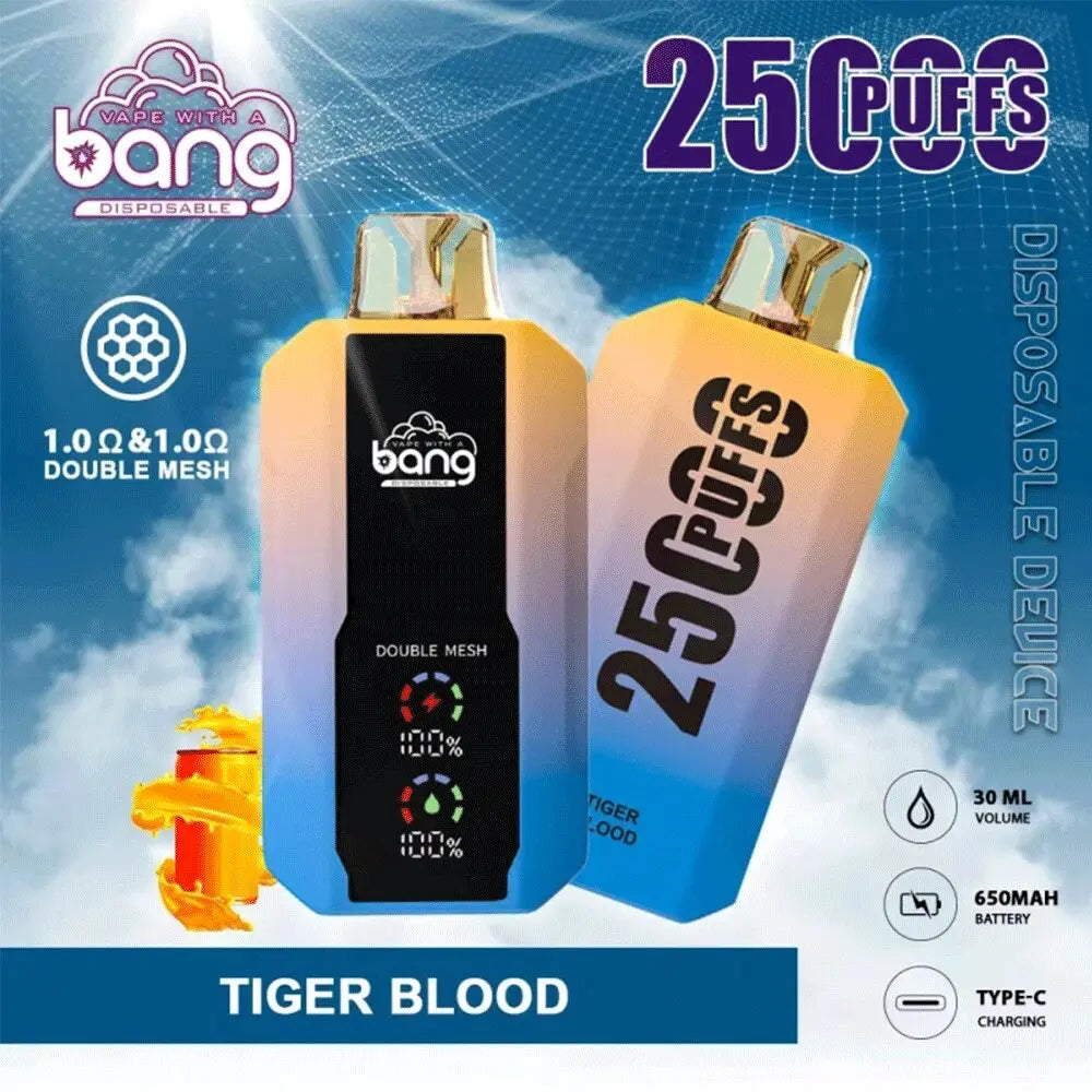 Bang Vape 25000 Puffs – (タイガーブラッド)