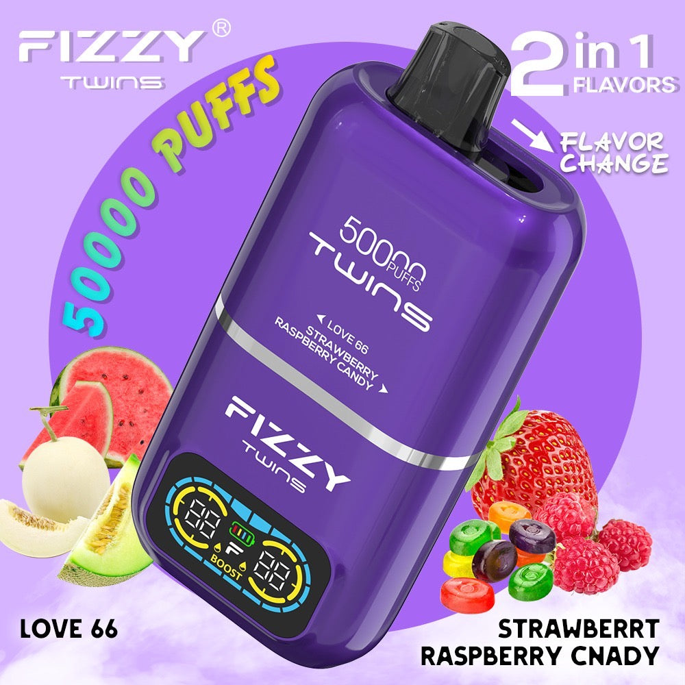 Fizzy Twins 2 Flavors – (LOVA66 × ストロベリーラズベリーキャンディ)