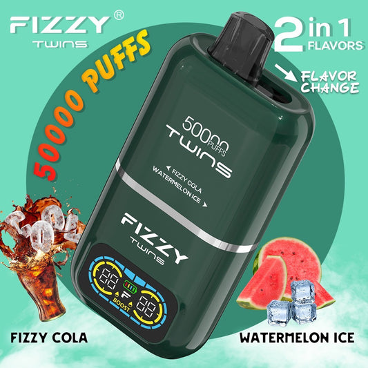 Fizzy Twins 2 Flavors – （フィジーコーラ × ウォーターメロンアイス）