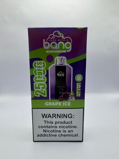 Bang Vape 25000 Puffs –（グレープアイス）