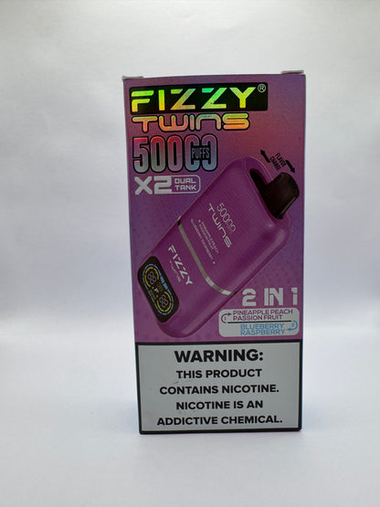 Fizzy Twins 2 Flavors – （パイナップルピーチパッションフルーツ × ブルーベリーラズベリー）